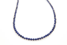 Load image into Gallery viewer, Sapphire Faceted Silver Necklace