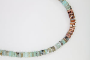 Peruvian Opal Silver Necklace