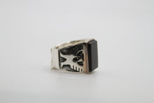 Load image into Gallery viewer, Black Onyx Eagle Sterling Silver Ring