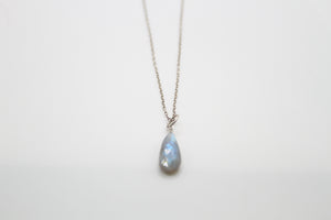 Silver Rain Labradorite Necklace