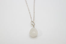 Load image into Gallery viewer, Moonstone Silver Drop Necklace