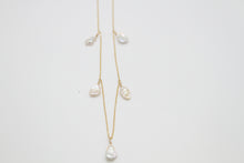Load image into Gallery viewer, Small White Pearl Drop Necklace