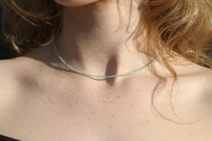 Aventurine Faceted Gold Necklace