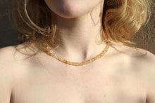 Load image into Gallery viewer, Citrine with Gold Discs Necklace