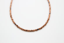 Load image into Gallery viewer, Pyrite with African Sapphire Silver Necklace
