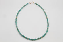 Load image into Gallery viewer, Amazonite Faceted Gold Necklace