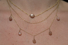 Load image into Gallery viewer, Pink Opal Drop Necklace