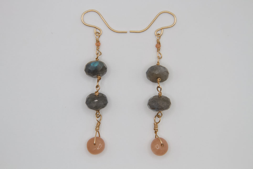 At Dusk Gold Earrings