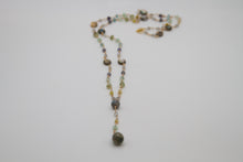 Load image into Gallery viewer, Ocean Treasure Pendulum Gold Lariat