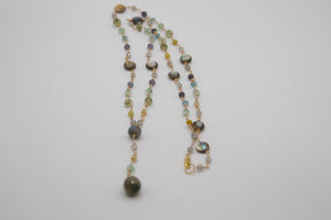 Ocean Treasure Pendulum Gold Lariat