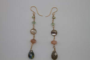 Celadon Dreams Gold Earrings