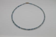 Load image into Gallery viewer, Aquamarine Faceted Silver Necklace