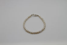 Load image into Gallery viewer, White Potato Pearl Silver Bracelet