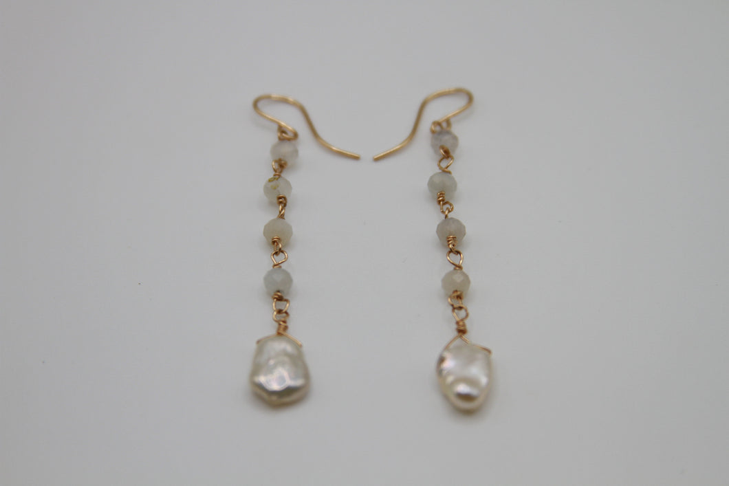 Cloud Dream Gold Earrings