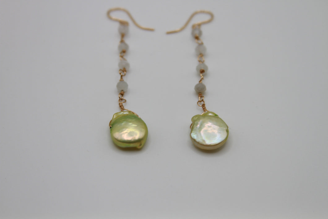 Celadon Dream Gold Earrings