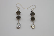 Load image into Gallery viewer, A Night Out Pearl Silver Earrings