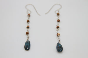 Pyrite Dream Silver Earrings