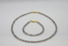 Load image into Gallery viewer, Labradorite Faceted Gold Bracelet