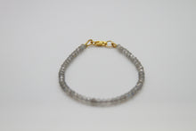 Load image into Gallery viewer, Labradorite Faceted Gold Bracelet