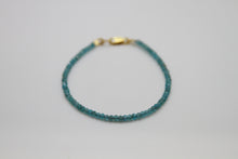 Load image into Gallery viewer, Apatite Faceted Gold Bracelet