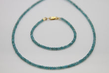 Load image into Gallery viewer, Apatite Faceted Gold Bracelet