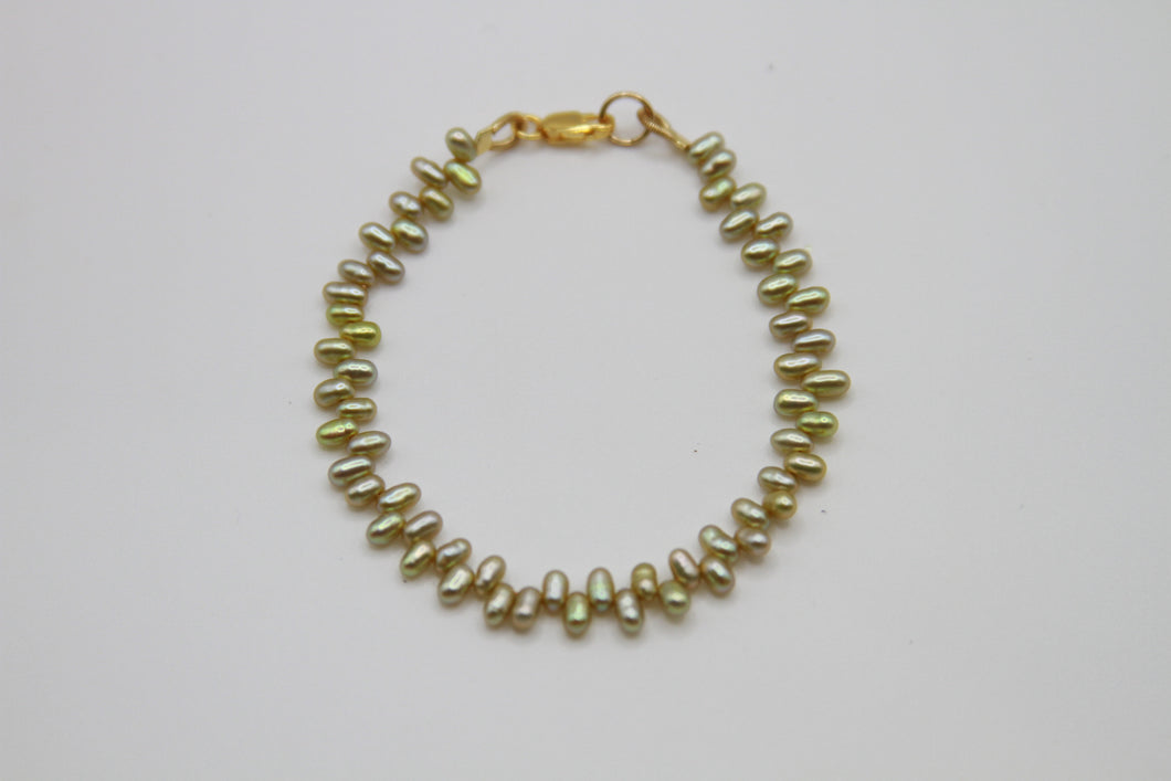 Celestial Green Gold Bracelet