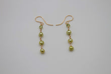 Load image into Gallery viewer, Green Spring Gold Earrings