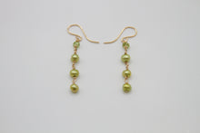 Load image into Gallery viewer, Green Spring Gold Earrings