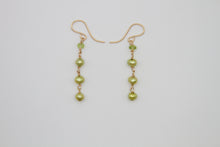 Load image into Gallery viewer, Green Spring Gold Earrings