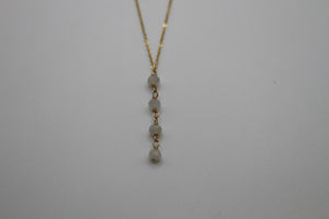 Four Stars Moonstone Necklace