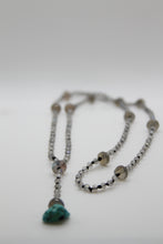 Load image into Gallery viewer, Labradorite &amp; Silk Prayer Necklace