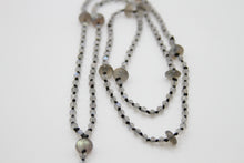 Load image into Gallery viewer, Labradorite &amp; Silk Prayer Necklace