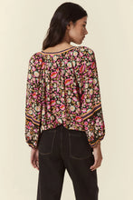 Load image into Gallery viewer, Impala Lily Tie Blouse - Night Blossom