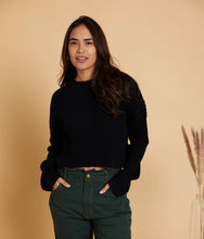 Load image into Gallery viewer, Diamond Sweater- Black