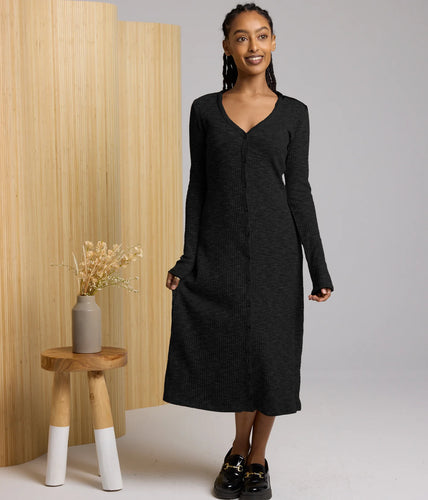 Lorelei Dress- Black/Brown Marl