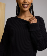 Load image into Gallery viewer, Diamond Sweater- Black