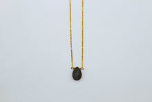 Load image into Gallery viewer, Labradorite Faceted Gold Necklace