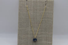 Load image into Gallery viewer, Apatite Button Gold Necklace