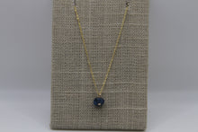 Load image into Gallery viewer, Apatite Button Gold Necklace