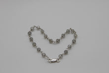 Load image into Gallery viewer, Wire Wrapped Labradorite Silver Bracelet