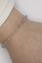 Load image into Gallery viewer, Wire Wrapped Labradorite Silver Bracelet
