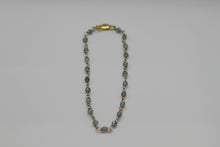 Load image into Gallery viewer, Wire Wrapped Apatite Gold Bracelet