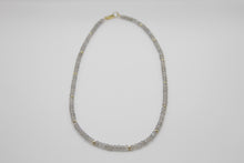 Load image into Gallery viewer, Labradorite &amp; Gold Beads Faceted Choker Necklace