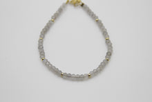 Load image into Gallery viewer, Labradorite &amp; Gold Beads Bracelet