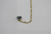 Load image into Gallery viewer, Labradorite Button Gold Necklace