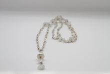 Load image into Gallery viewer, Moonstone Pendulum Lariat Necklace