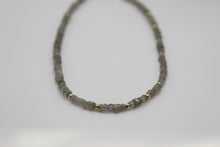 Load image into Gallery viewer, Labradorite Heshi Gold Choker Necklace