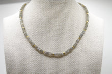 Load image into Gallery viewer, Labradorite Heshi Gold Choker Necklace
