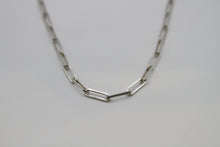 Load image into Gallery viewer, Large Paperclip Silver Chain