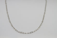Load image into Gallery viewer, Small Paperclip Silver Necklace